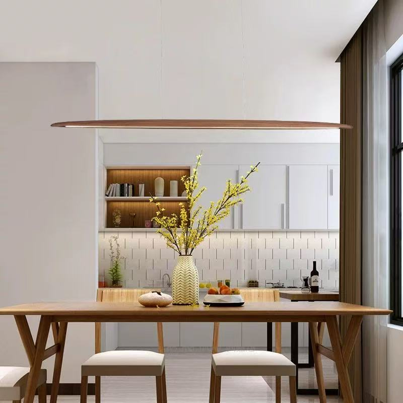 Commercial Kitchen Island - 2026 bois suspension LED en bois