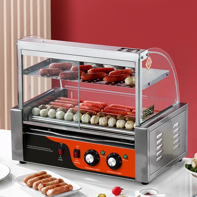 Hot Dog Roller Grill - Grill électrique de cuisine à 7