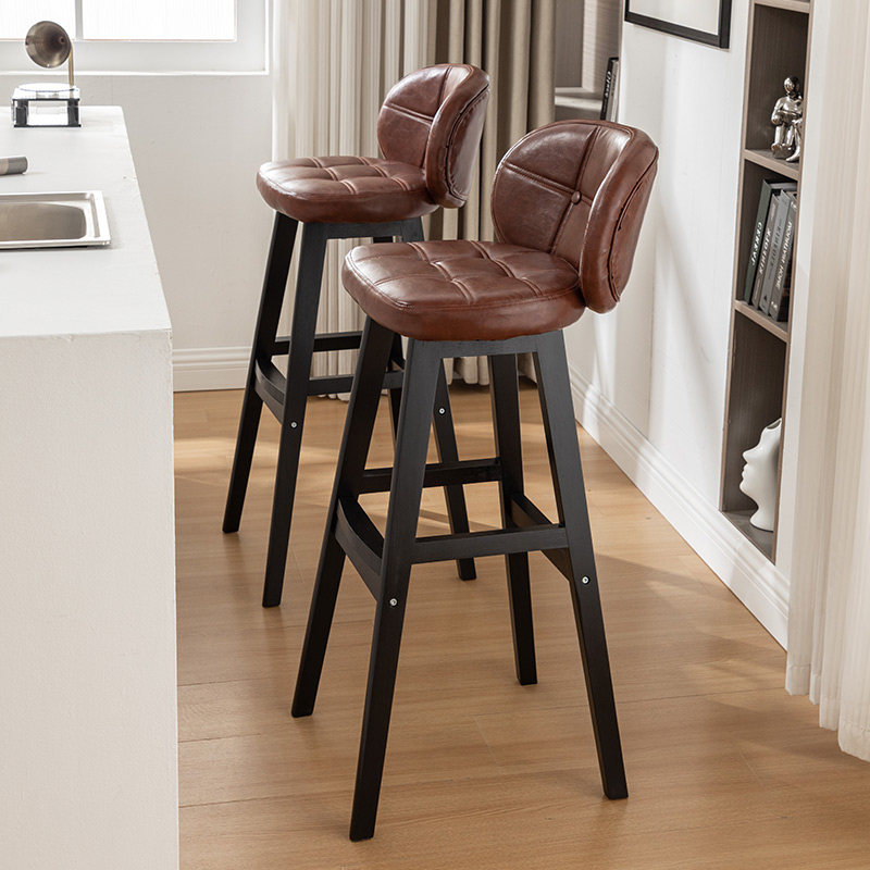 Commercial Kitchen Interior Design - Chaise de bar nordique haute, confortable