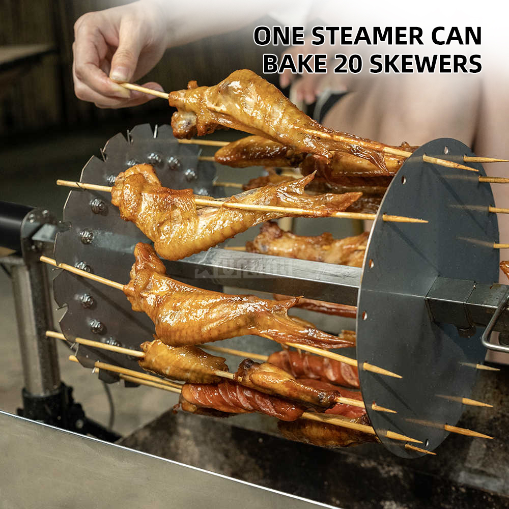 Hot Dog Roller Grill - Grill de barbecue rotatif électrique avec
