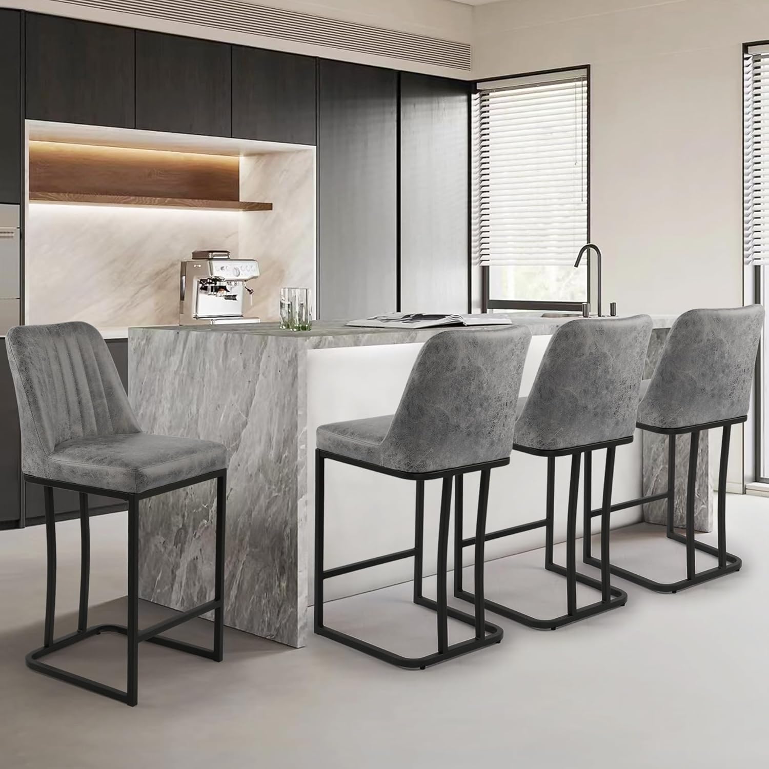 Commercial Kitchen Island - Ensemble de 4 tabourets de bar