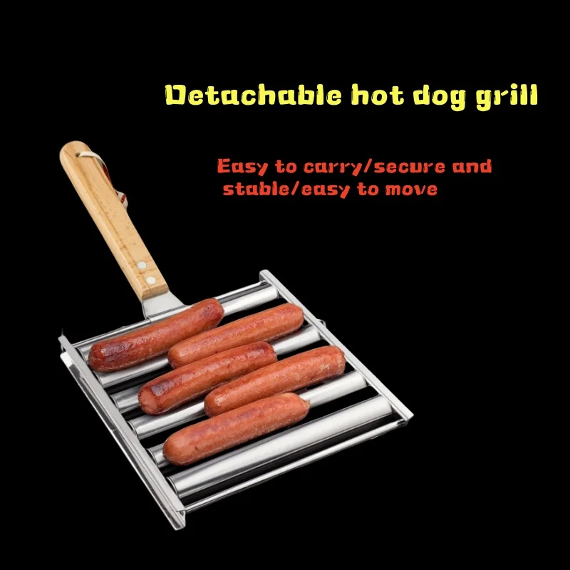 Hot Dog Roller Grill - Rouleau à hot-dogs avec manche en