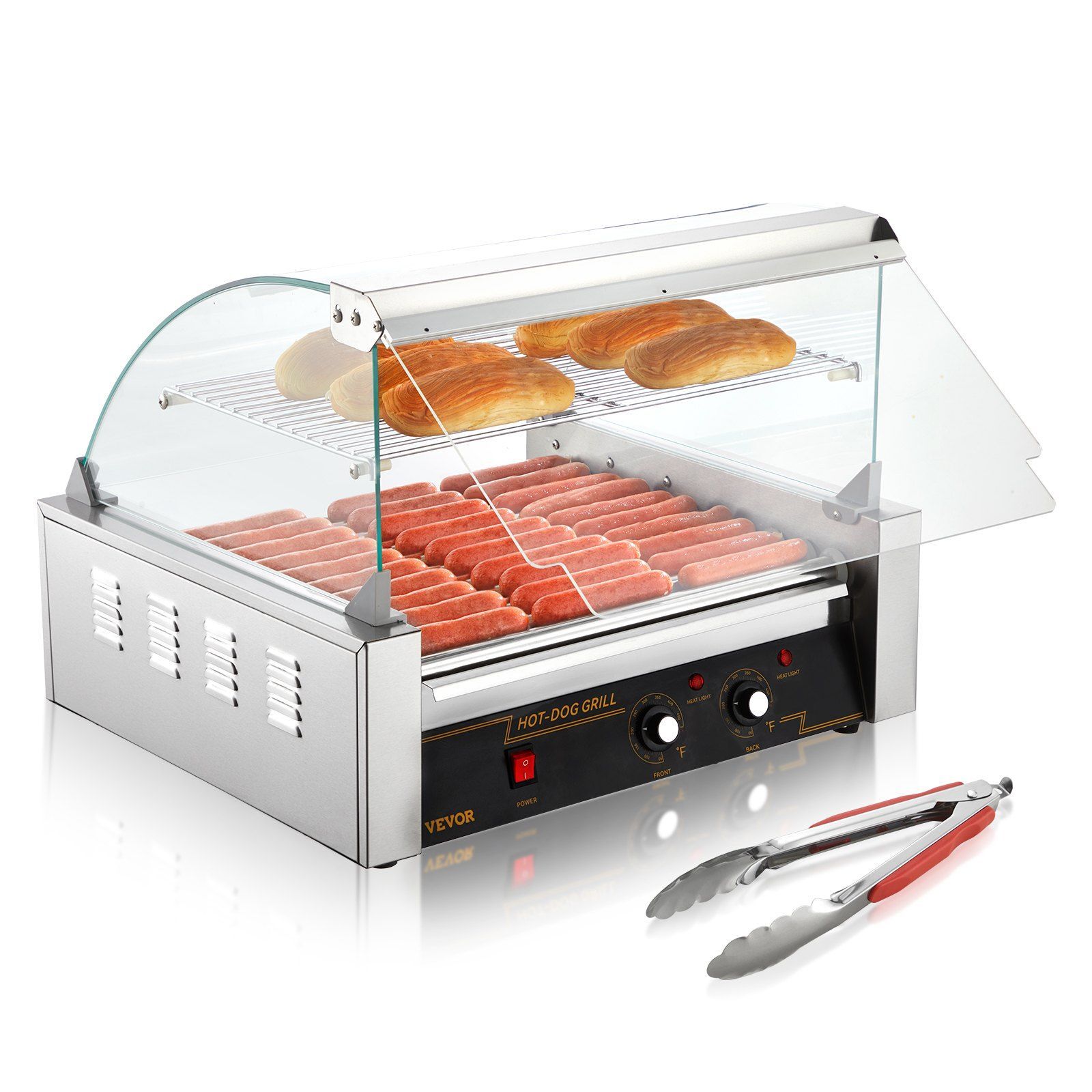 Hot Dog Roller Grill - Grille à hot-dogs à 11 rouleaux,