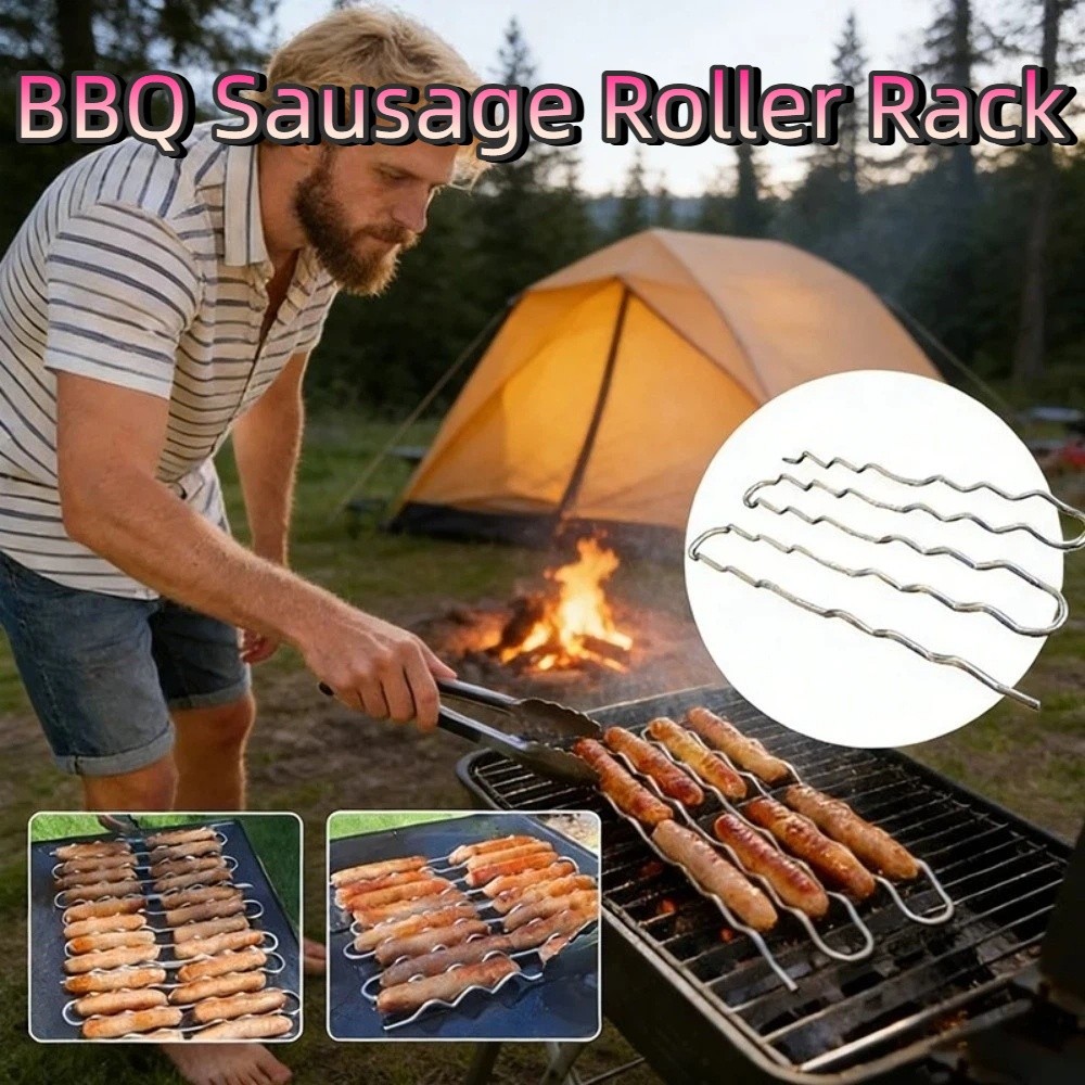 Hot Dog Roller Grill - Support à rouleaux pour saucisses BBQ