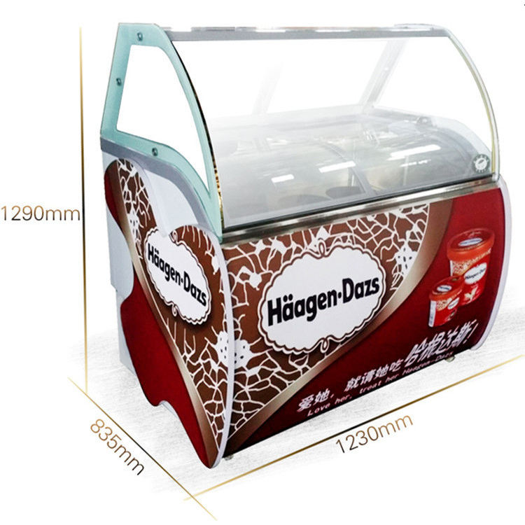 Commercial Chest Freezer - Vitrine Réfrigérée Commerciale QDMECH pour Glaces