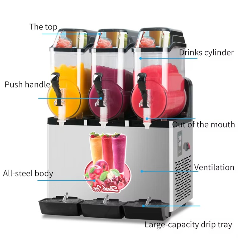 Slushy Machine - Machine à slush commerciale automatique, capacité