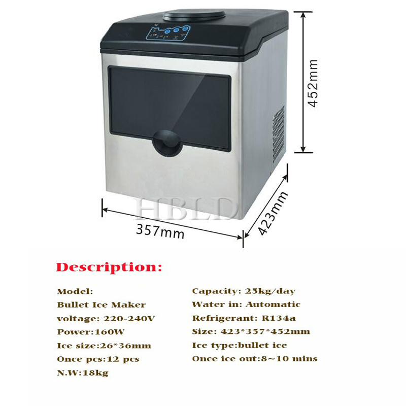 Machine à glaçons portable rap - Commercial Kitchen Ice Machine avis et prix