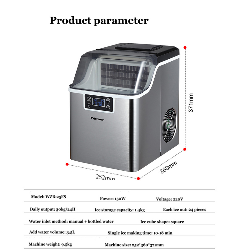 Machine à glaçons PBOBP 30KG a - Commercial Kitchen Ice Machine avis et prix
