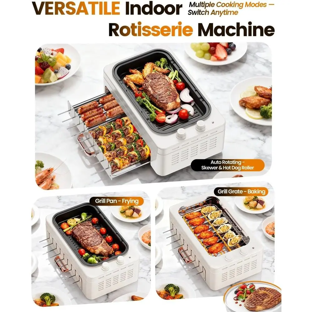 Grill de comptoir d'intérieur  - Hot Dog Roller Grill avis et prix