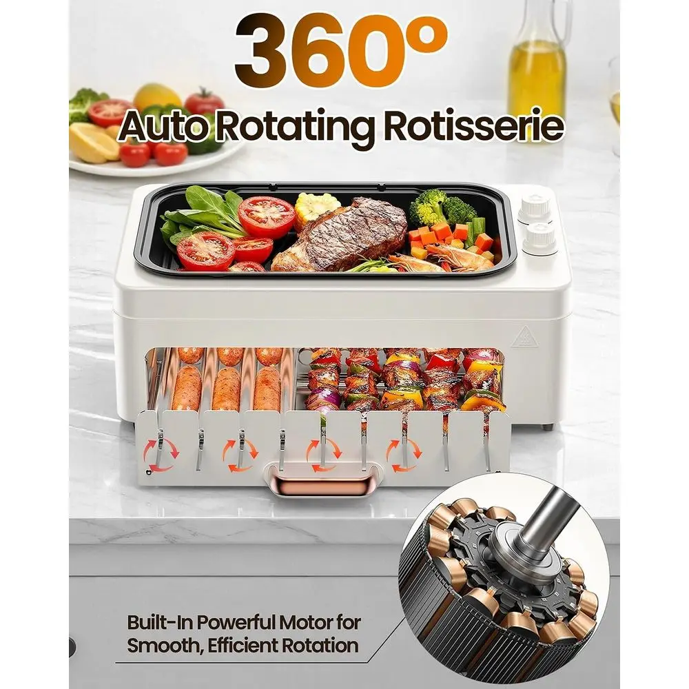 Grill de comptoir d'intérieur  - Hot Dog Roller Grill avis et prix