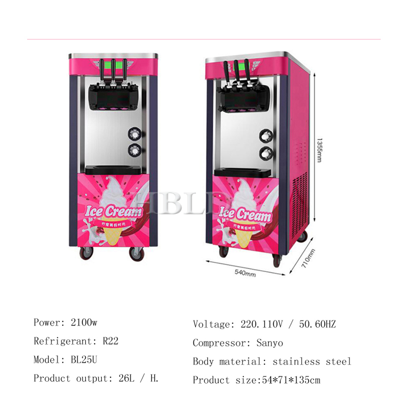 Machine à crème glacée molle e - Commercial Kitchen Ice Machine avis et prix