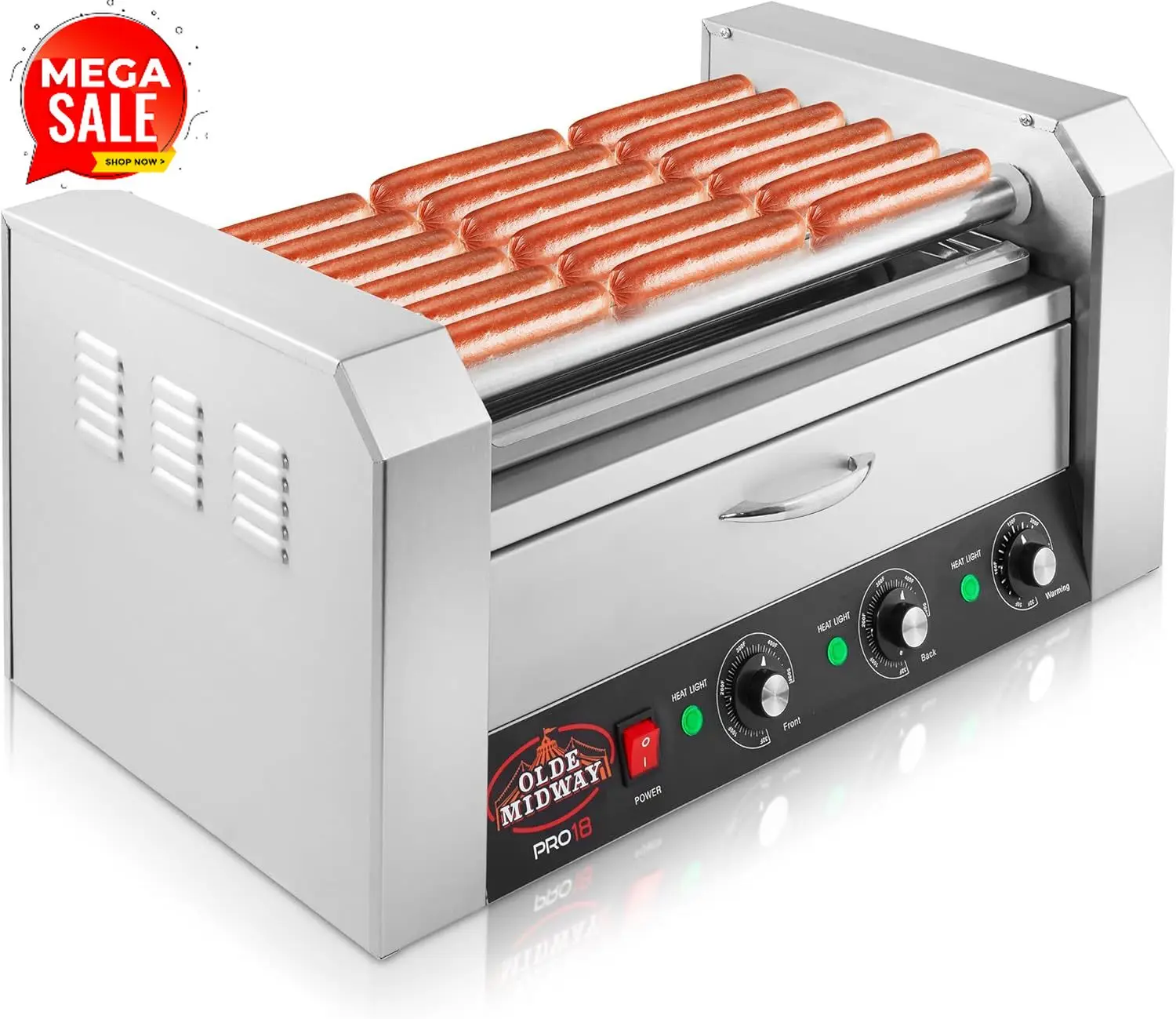 Grille à hot-dogs électrique 1 - Hot Dog Roller Grill avis et prix