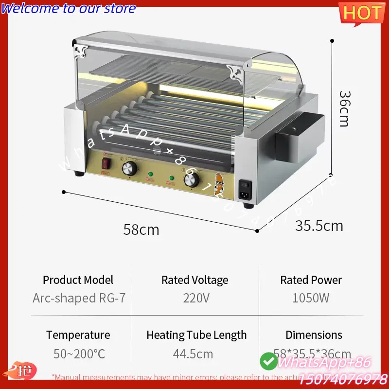 Machine à barbecue à contrôle  - Hot Dog Roller Grill avis et prix