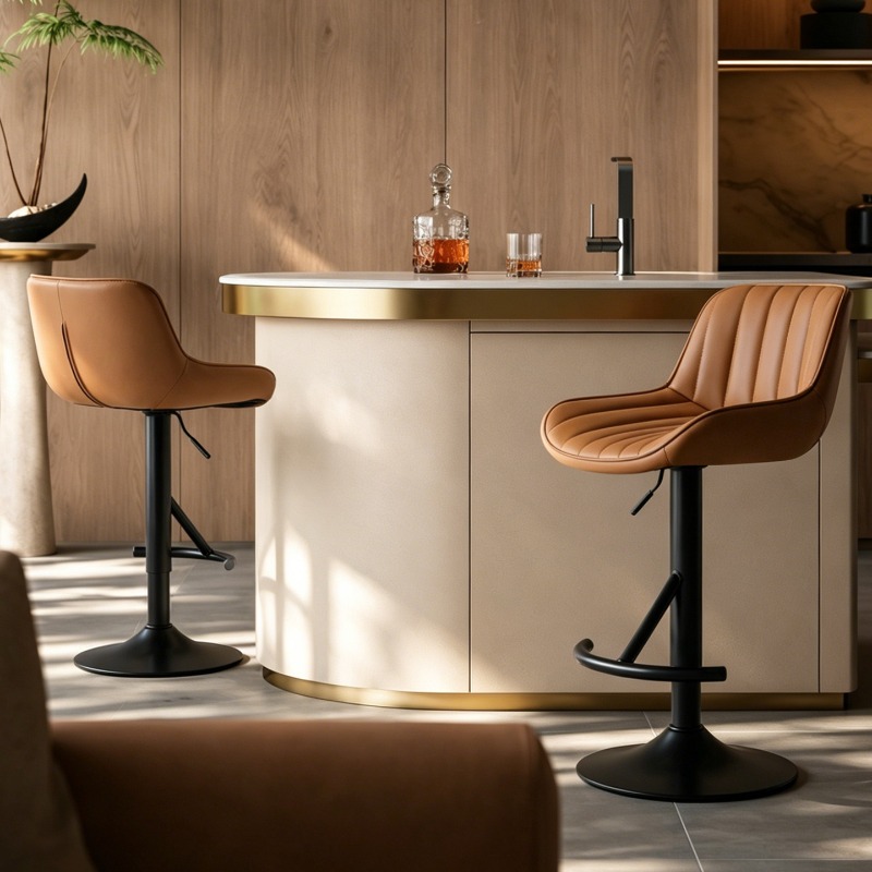 Chaise haute élégante en bois, - Commercial Kitchen Interior Design avis et prix