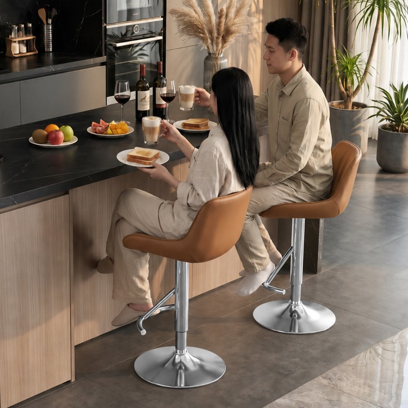 Chaise haute élégante en bois, - Commercial Kitchen Interior Design avis et prix