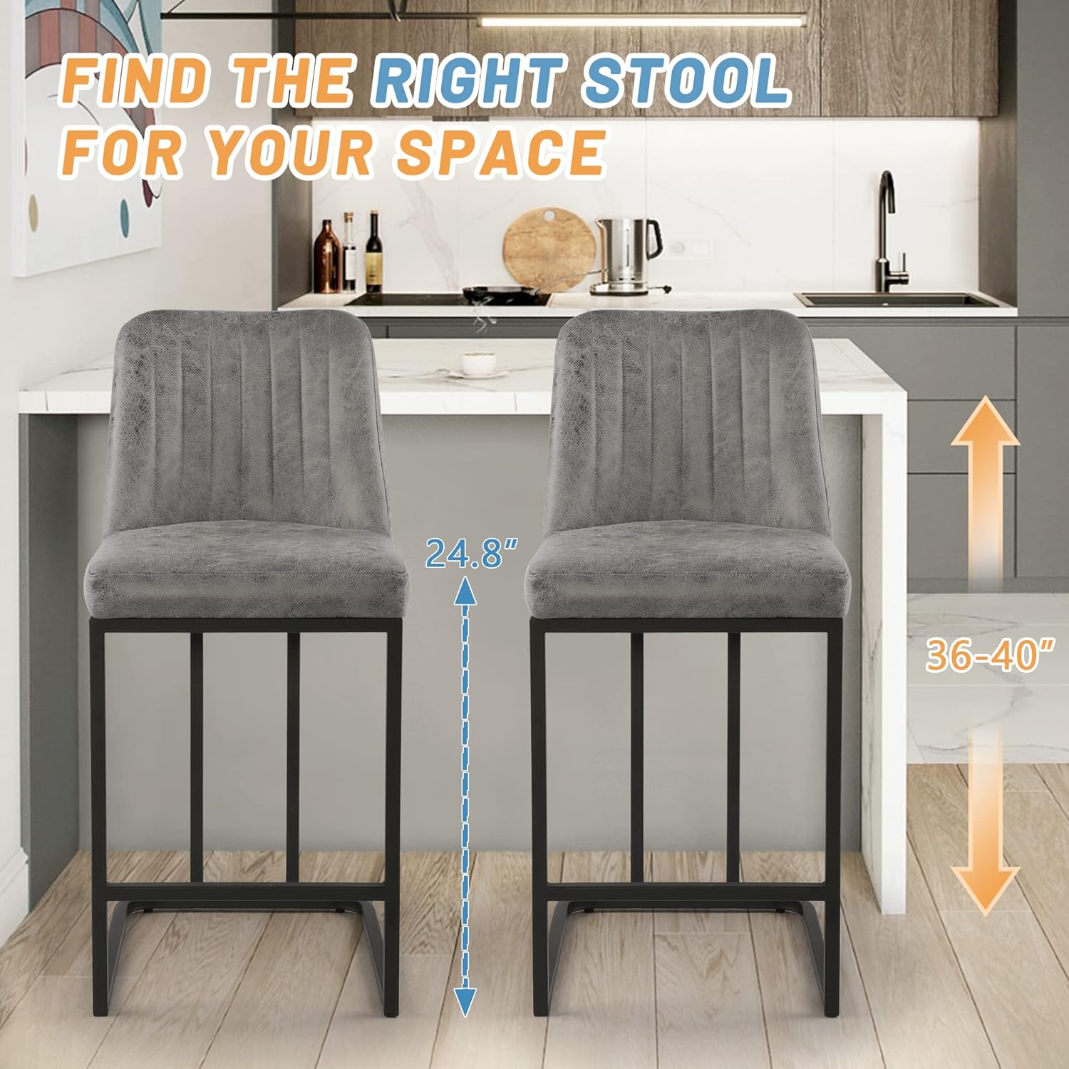 Ensemble de 4 tabourets de bar - Commercial Kitchen Island avis et prix